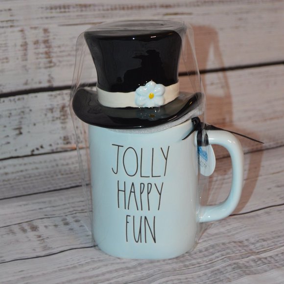 *Final Sale* Rae Dunn Frosty The Snowman Mug with Top Hat Topper Lid NEW - Picture 2 of 8